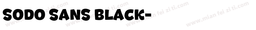 SODO SANS BLACK字体转换